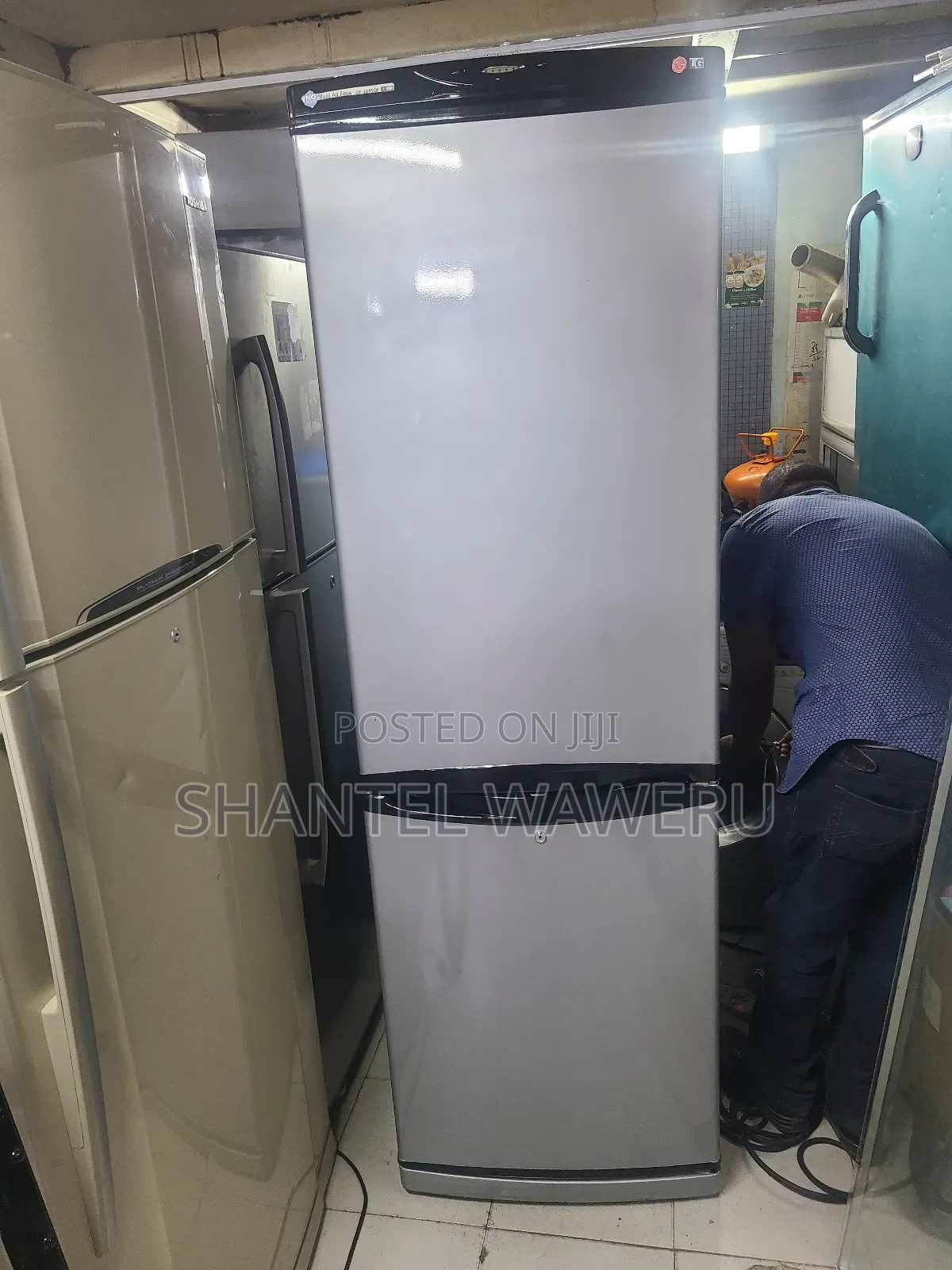 Silver Bottom Freezer Fridge 400litres