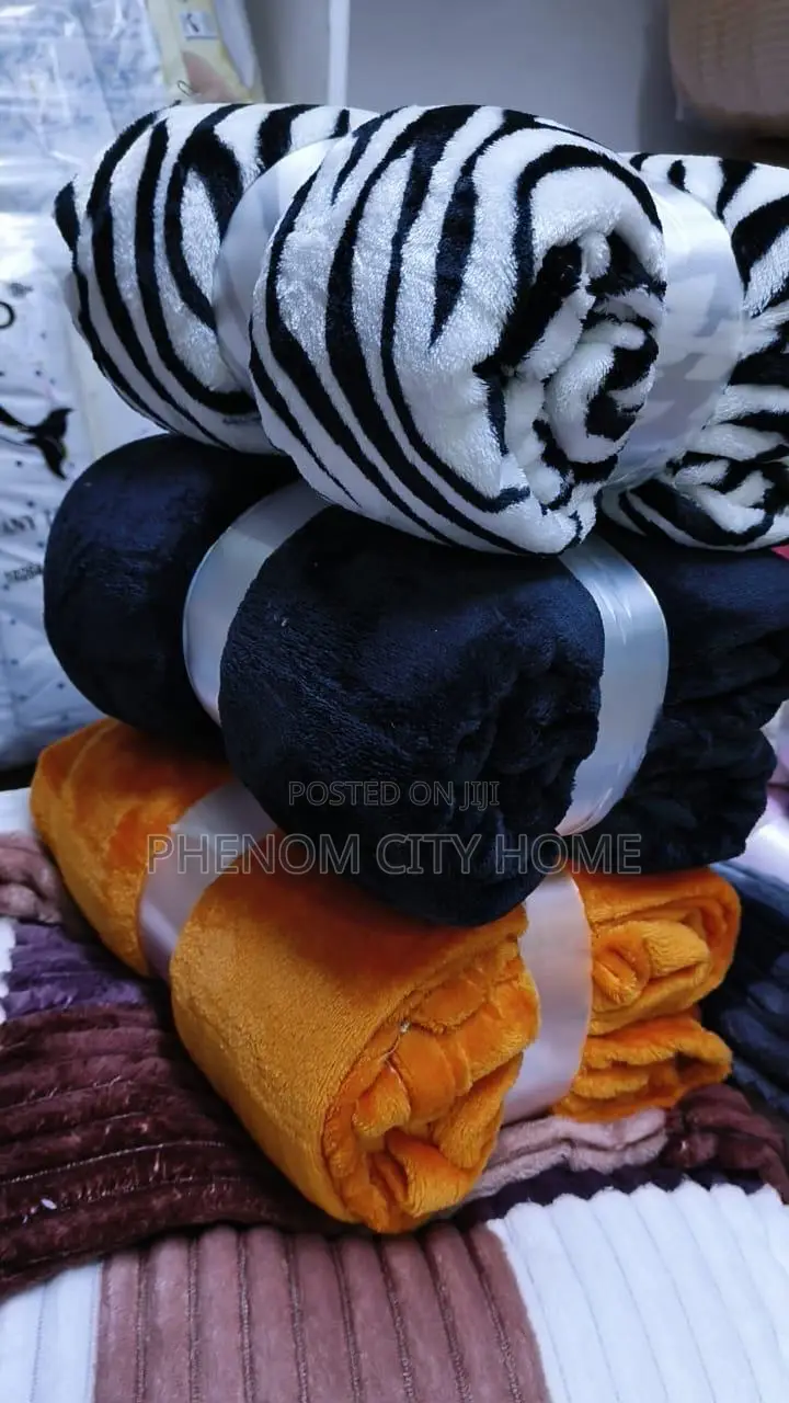 Plains and Patterned Soft Fleece Blankets Available