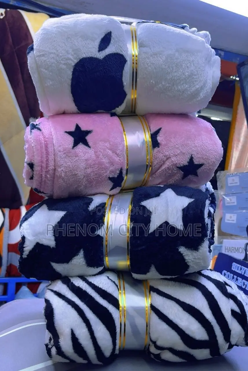 Plains and Patterned Soft Fleece Blankets Available