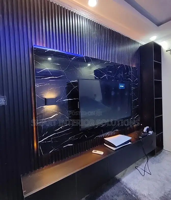 Black Fluted Wallpanels