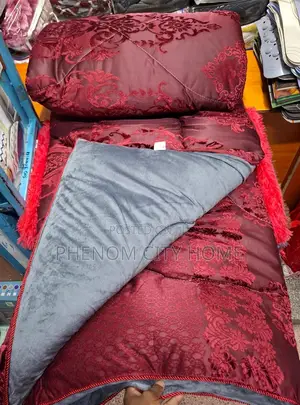 6pc Maroon Silk Warm Duvets Available