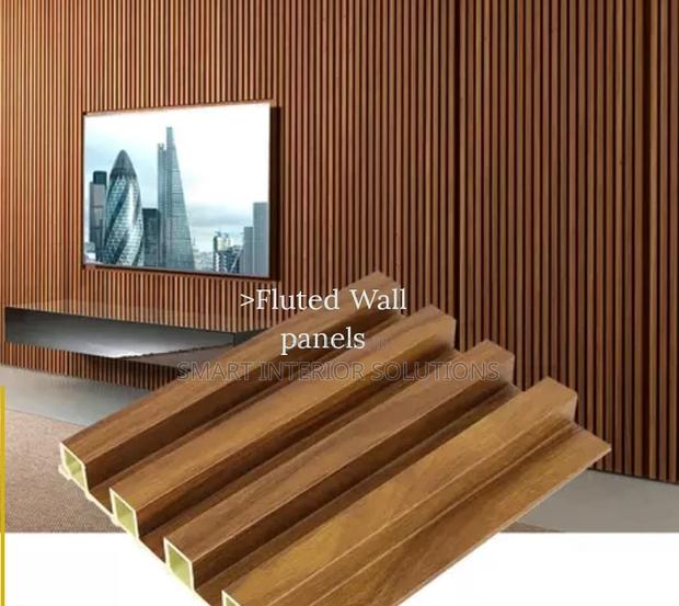 Brown Fluted Wallpanels