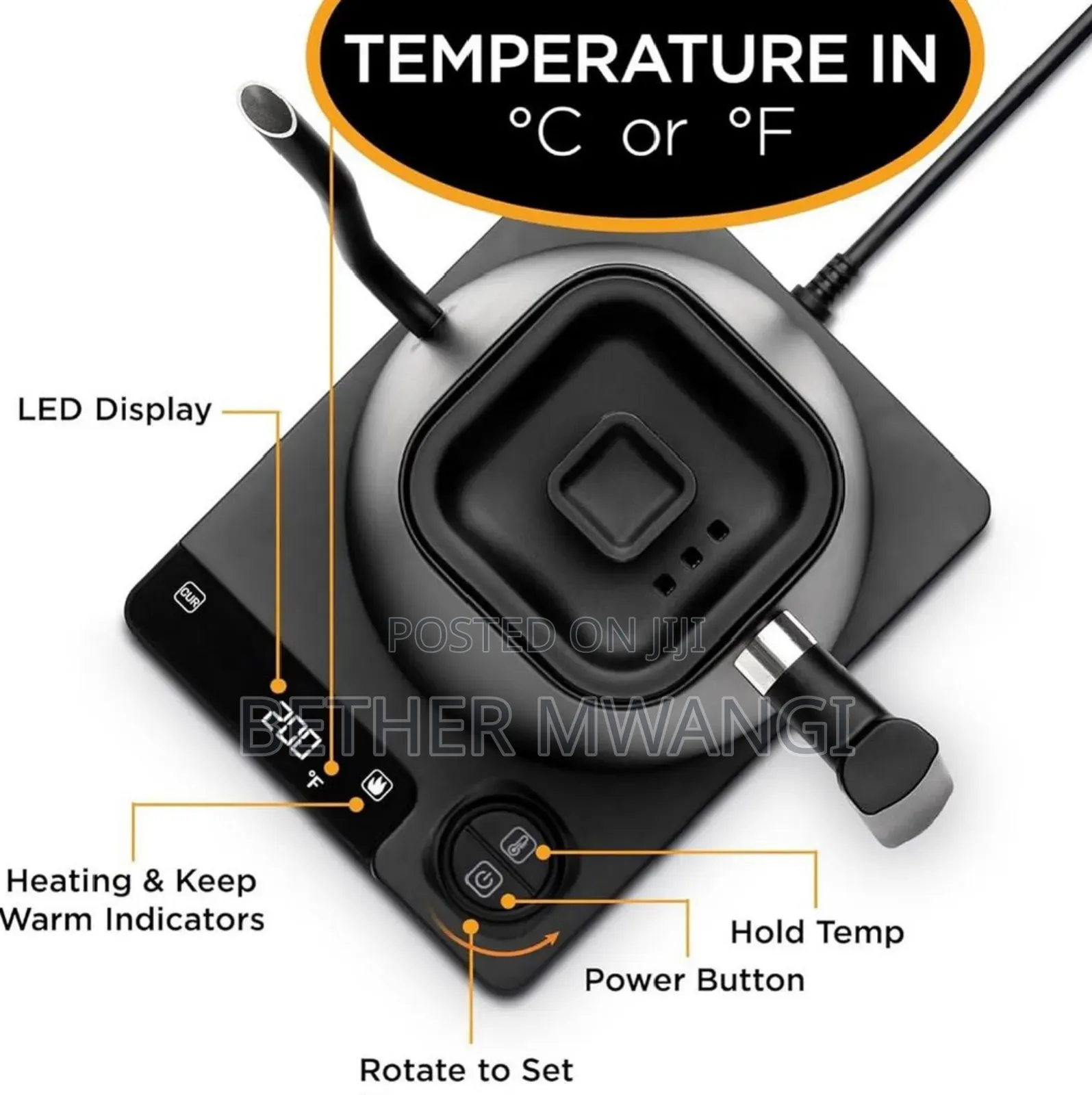 Electric Gooseneck Kettle in Kenya