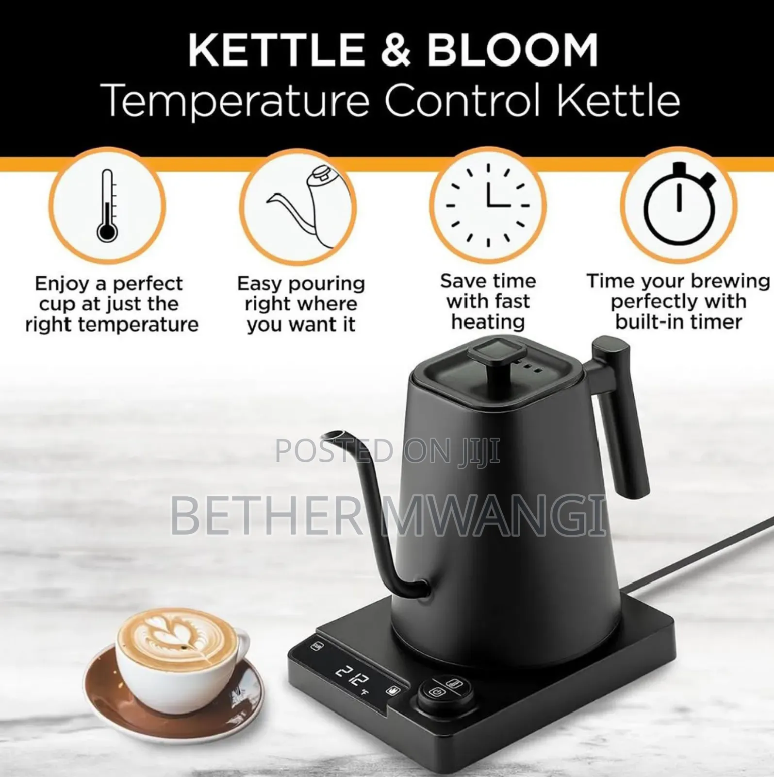 Electric Gooseneck Kettle in Kenya