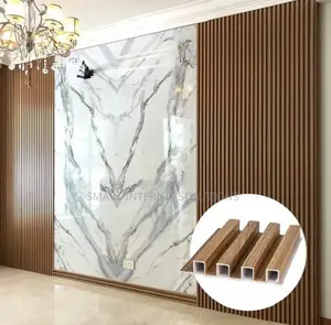 Quality Brown WPC Fluted Wall Panels