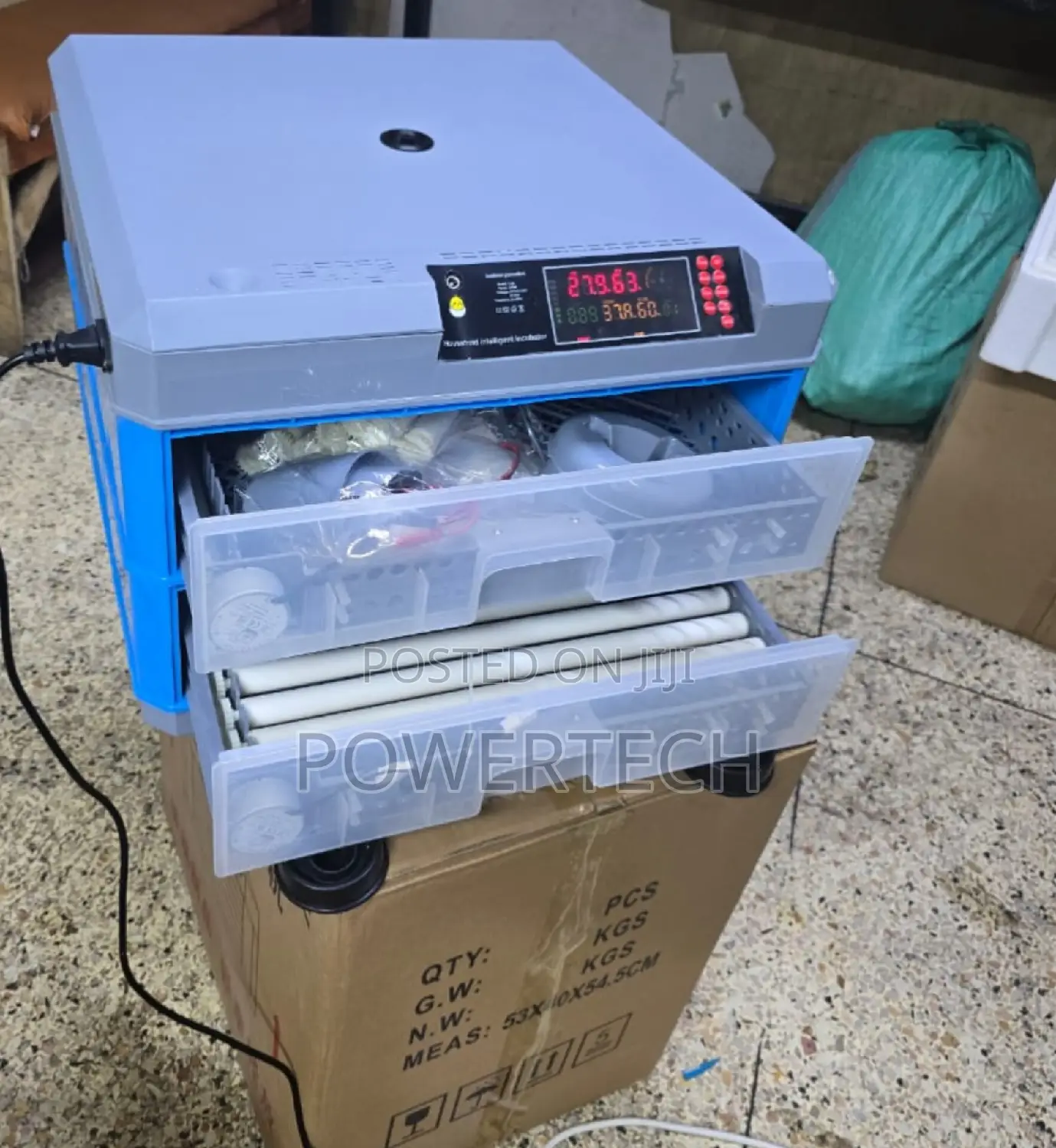 Drawer Type.136eggs Automatic Incubator 
Ac/Dc