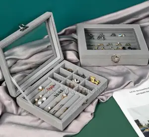 High Quality Fashion Portable Velvet Jewellery Box