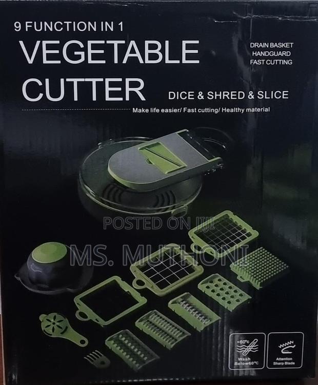 9in1 Functions Vegetable Cutter Round Bowl Dice,Shred Slice - thumbnail 5