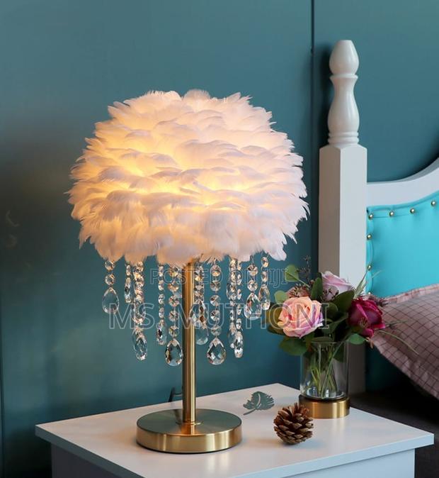 Nordic Feather Crystal Table Lamp - main view