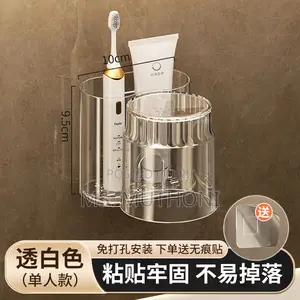 Toothbrush Holder With Mouthwash Cup,