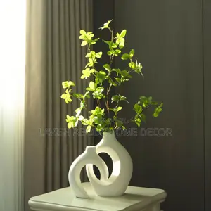 Interlocking Twin Vase Available in Black and White