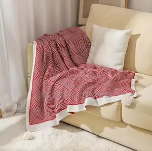 Bohemian Knitted Throw Blankets