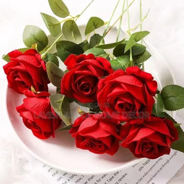 Artificial Single Rose Stem Flower - main view