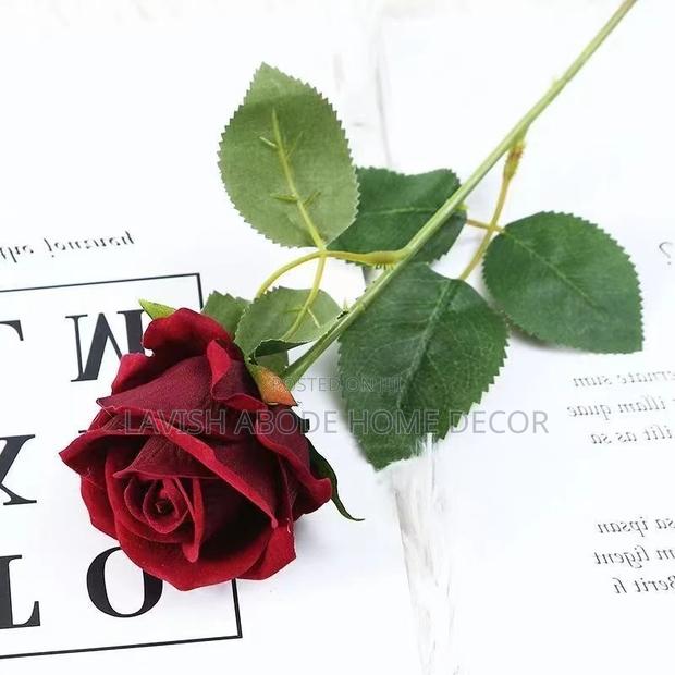 Artificial Single Rose Stem Flower - thumbnail 2