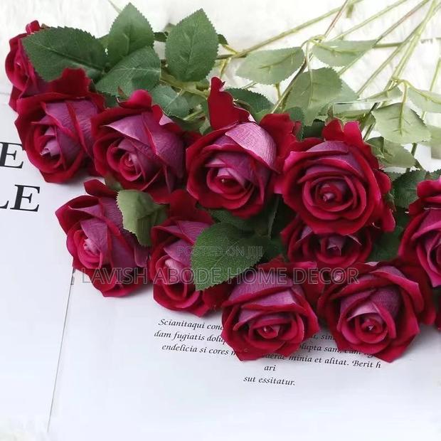 Artificial Single Rose Stem Flower - thumbnail 4