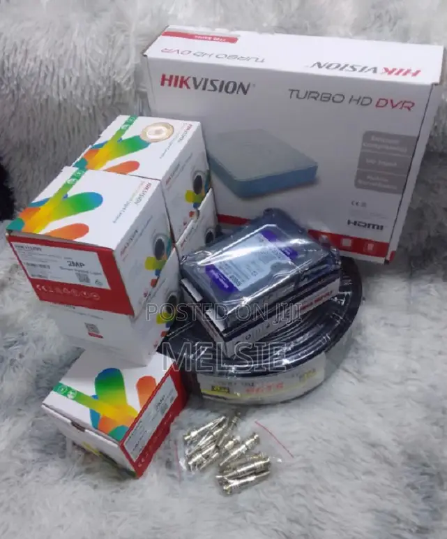 4 Hikvision Colorvu CCTV Surveillance Camera Full System Kit