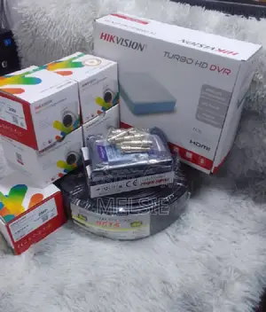 4 Hikivision 1080p Full Colored CCTV Cameras Complete Packag