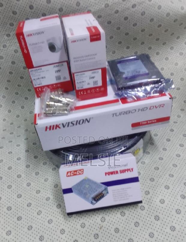 Hikvision 4 Full Hd 2mp 1080p CCTV Cameras With 100m Cable - main view