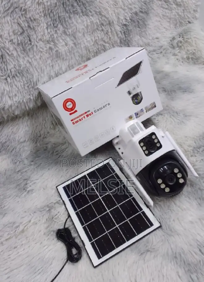 V380 Pro Solar Sim Card Solar Camera Dual Lens 4mp PTZ