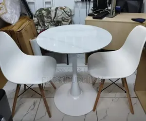 Brand New White Round Dining Table