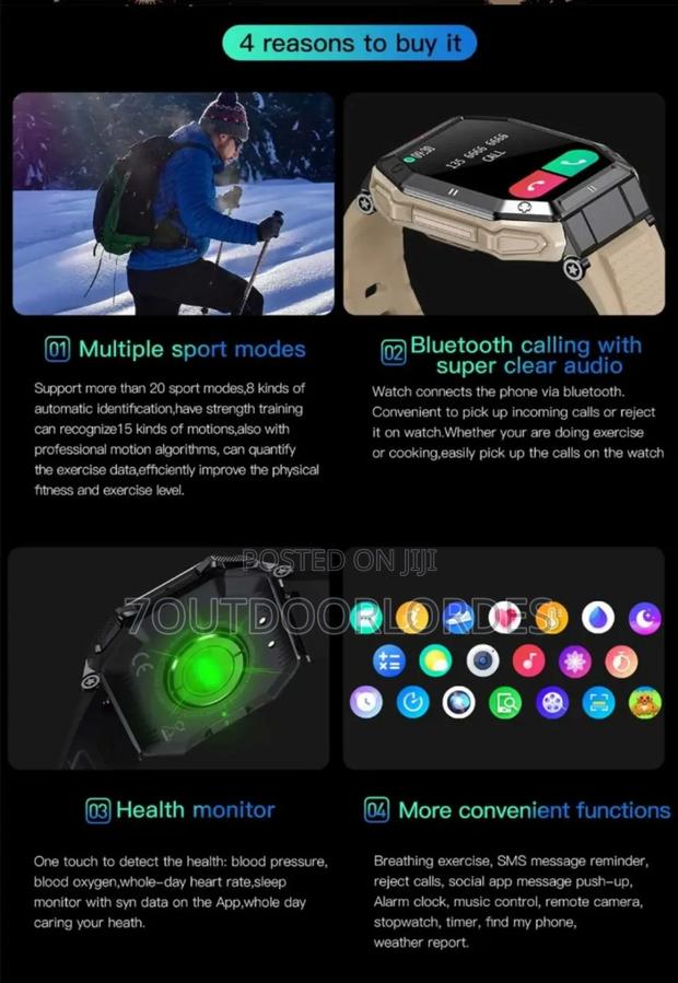 Tactical Outdoor Smart Sport Watch - thumbnail 13