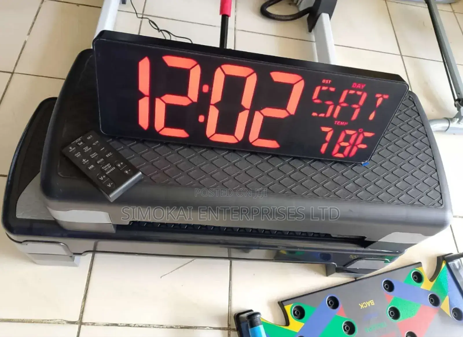 Led Digital Wall Clock With Night Light