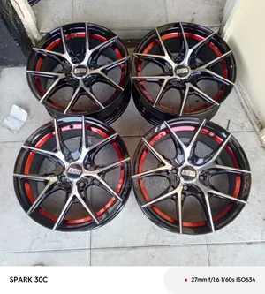 Size15 Colored Rims Bbs And Silver Red Lined
