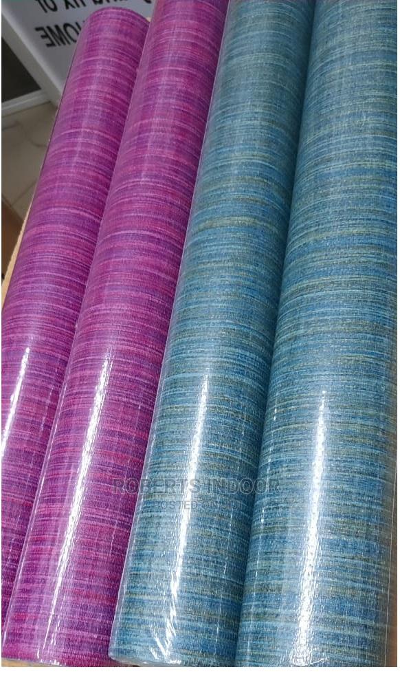 Purple and Blue Textured Decorative Wallpaper - main view