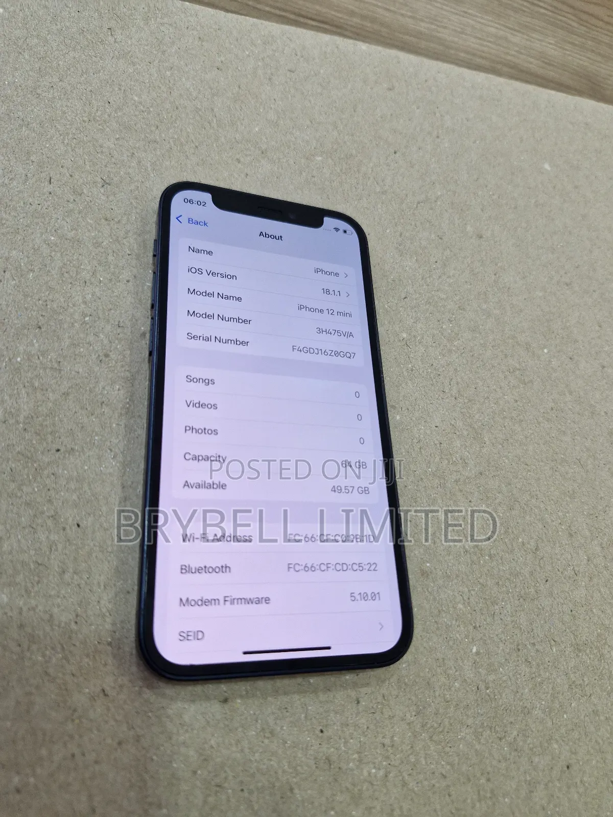 Apple iPhone 12 mini 64 GB Black