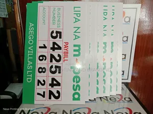 Mpesa Paybill and Buy Goods Mounted Display Boards