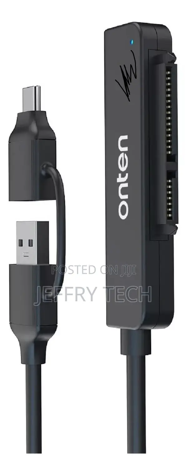 Usb-C Adapter Usb 3.0 to Sata Adapter | Onten Color Black