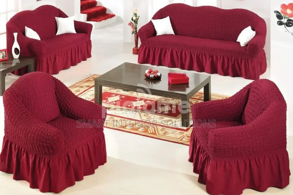 Maroon Turkey Sofa Covers- 7 Seaters Available at Tsavo Road Odeon