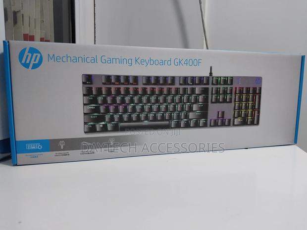 Mechanical Keyboard With RGB Backlit Hp Gk400f Mechanical - thumbnail 2