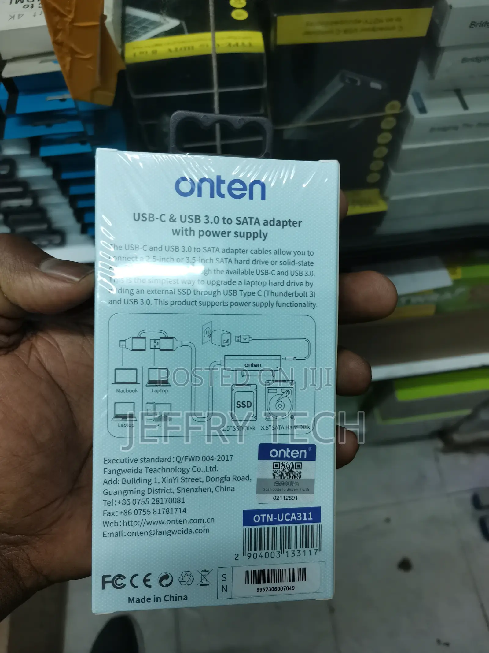 Usb-C to Adapter to Usb Adapter for SSD/HDD Laptop Hard Dri