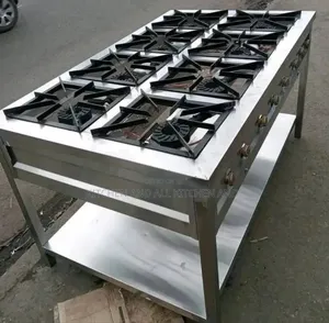 8 Burner Stainless Steel Gas Cooker