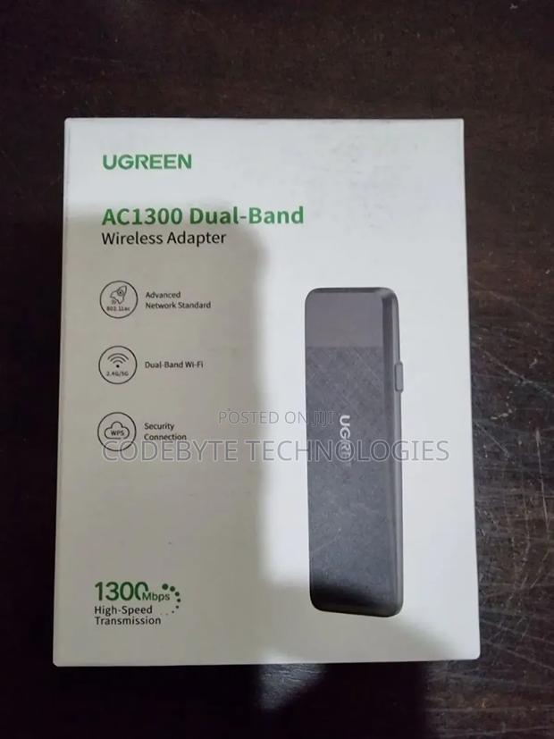 Ugreen Ac1300 Dual-Band Wireless Usb Adapter - Cm492 - main view