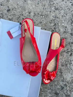 *Peeptoe Slingback Wetlook Flats Ladies Ahoes
