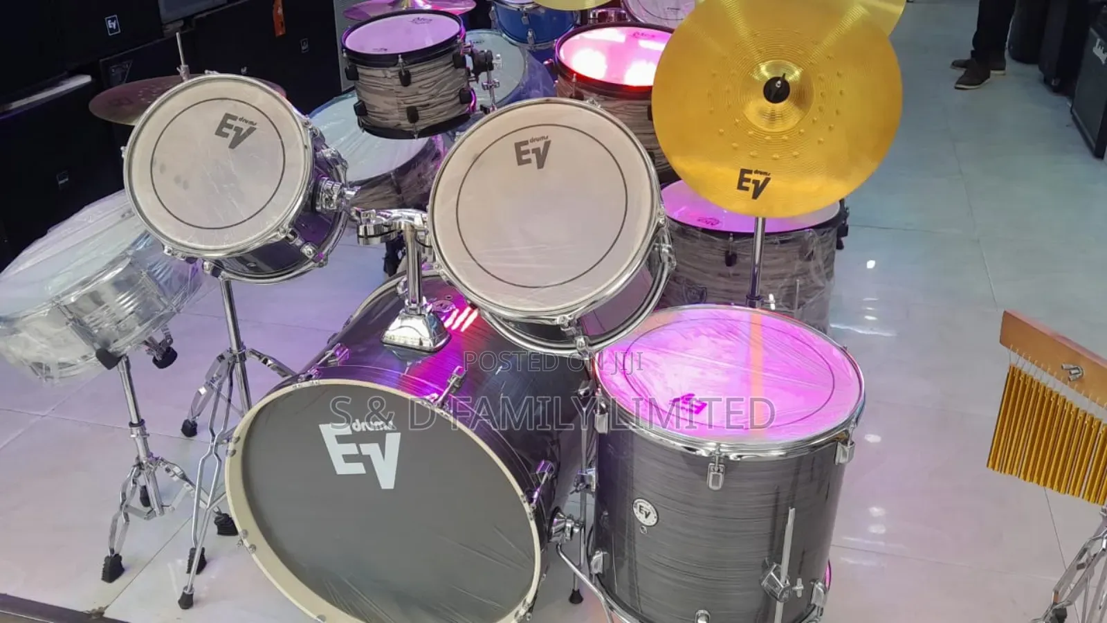 Ev Drumset With Wooden Ring