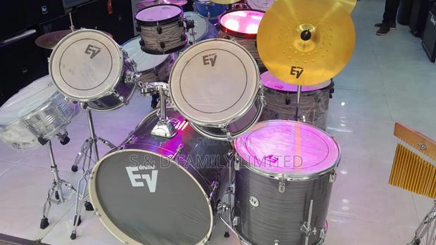 Ev Drumset With Wooden Ring - main view