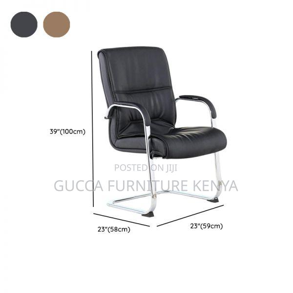 Office Chairs:Simplistic Style Leather Highback Office Chair - thumbnail 3