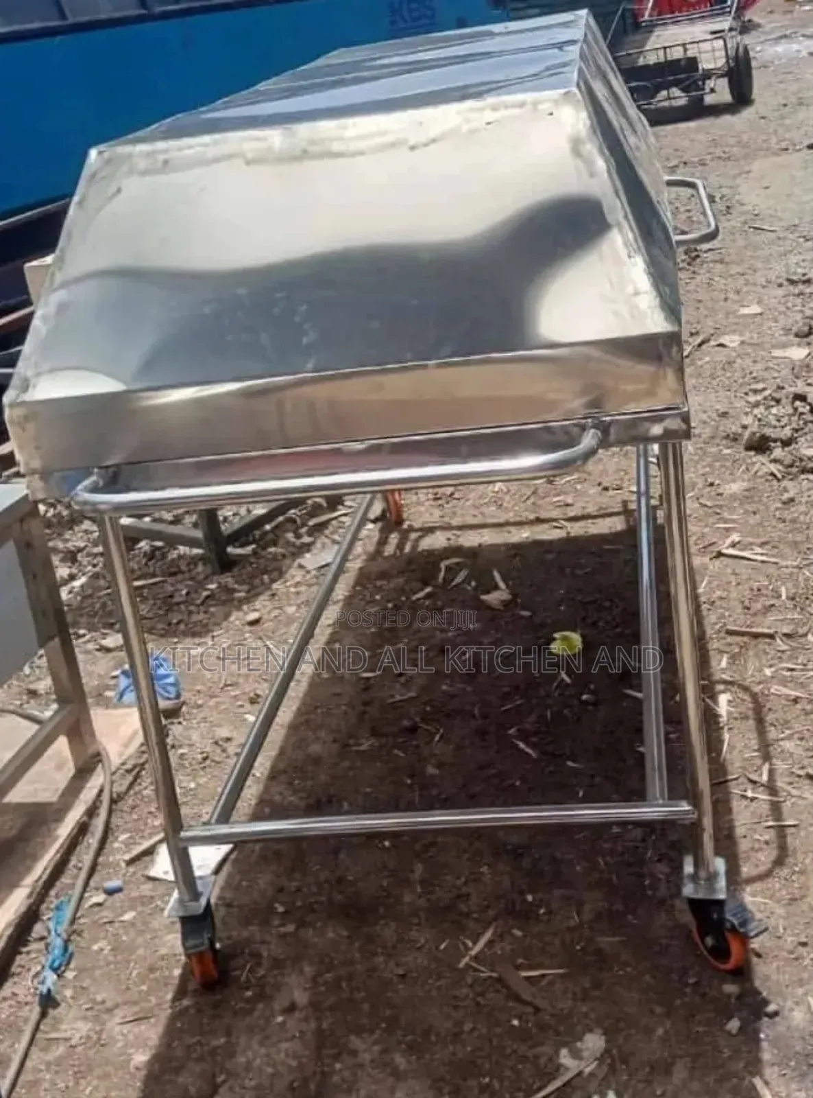 Stainless Steel Morgue Body Trolley
