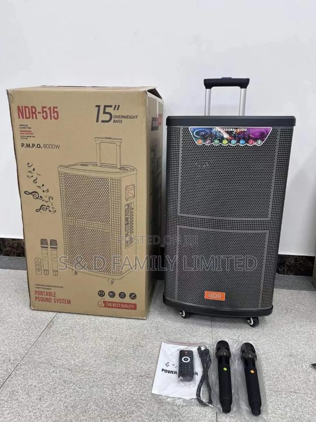 NDR 15 Inch Rechargeable Speaker - main view