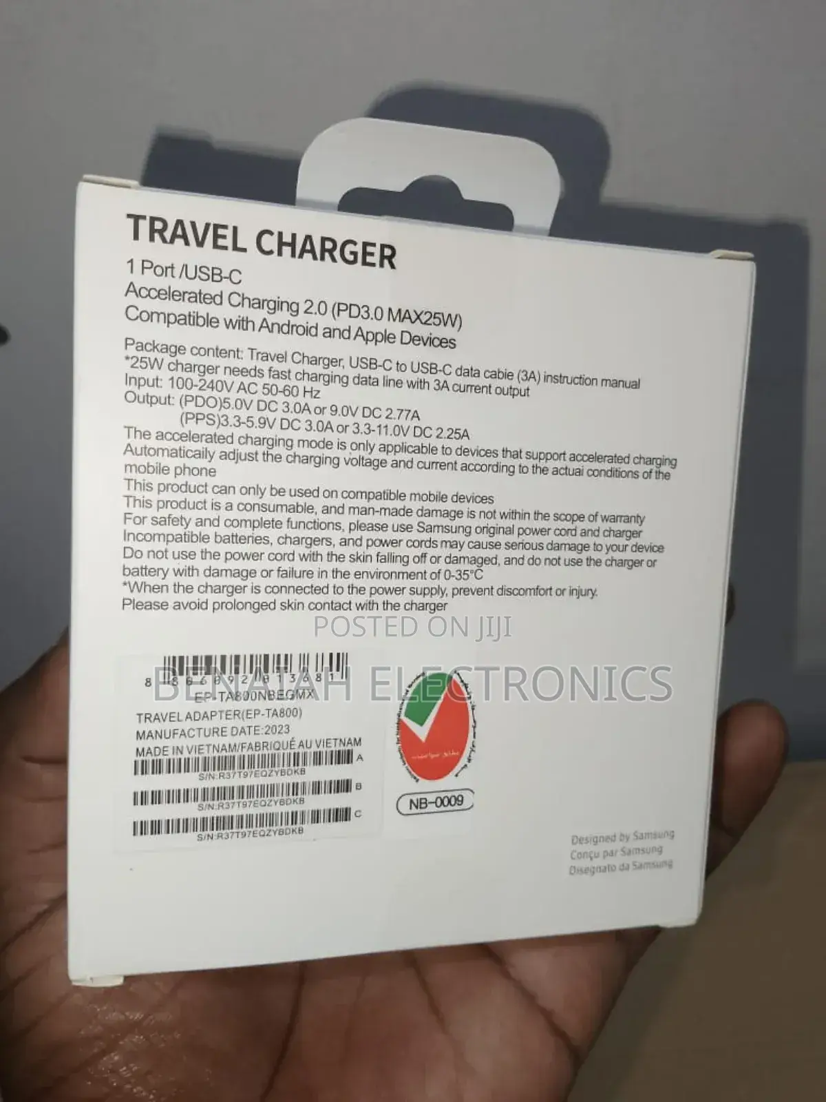 Fast Charger 45 Watts Complete With Fast Cable Type C