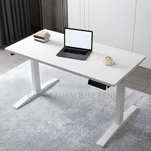 Office Chairs: Electric Rectangular Surface and T-Base Desk