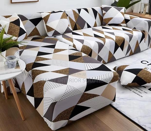 L-Shaped Printed Sofa Cover