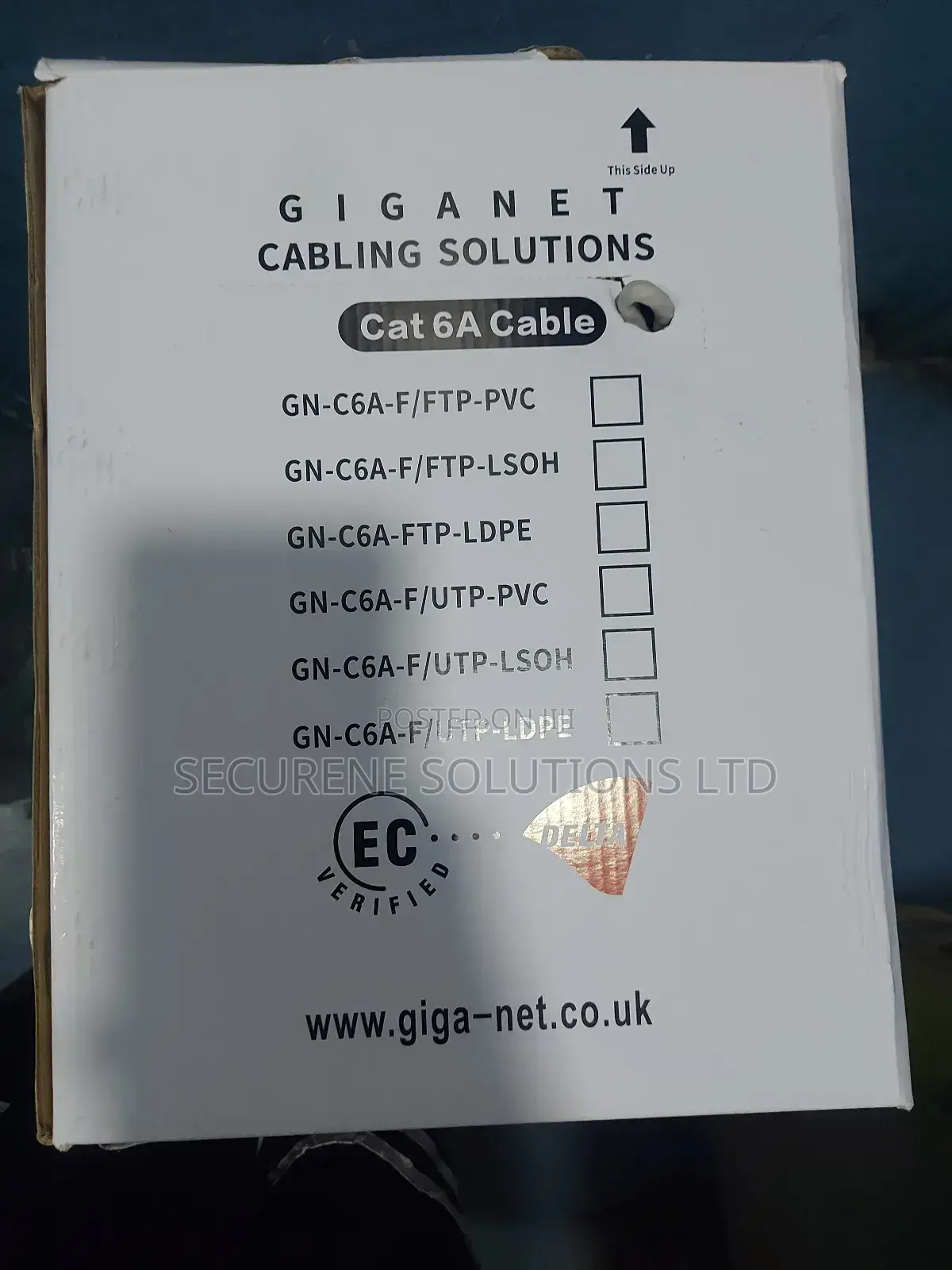 Giganet Cat 6a U/Utp Cable, 305m