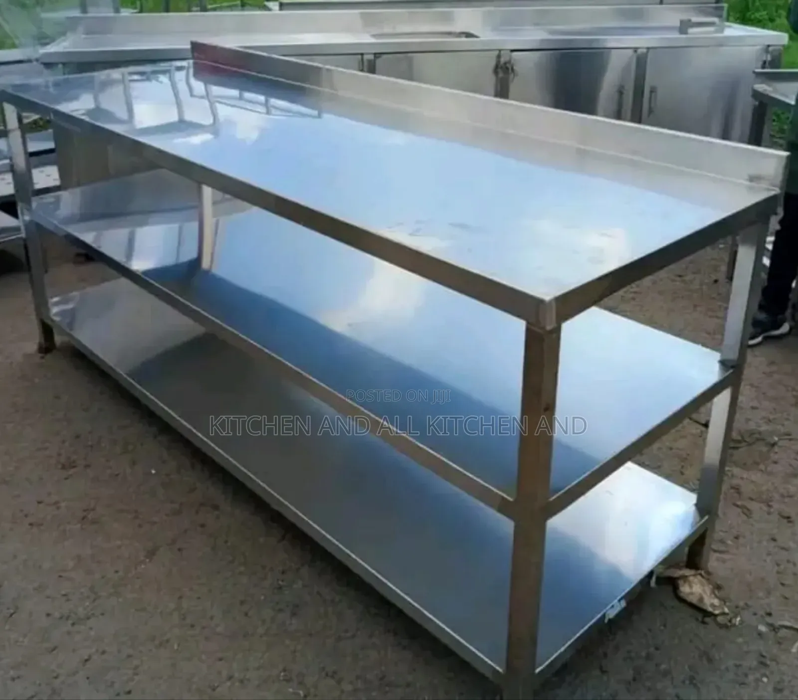 3 Tier All Stainless Steel Work Table