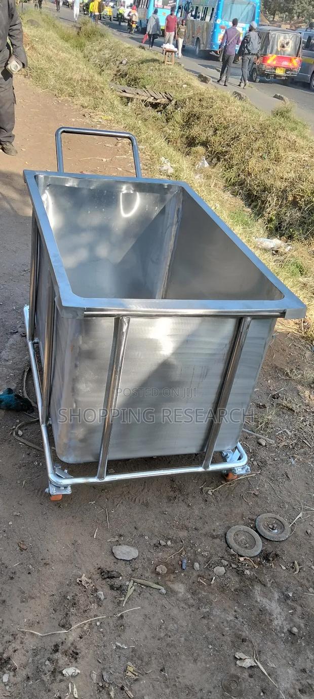 Laundry Trolley Stainless Steel - main view