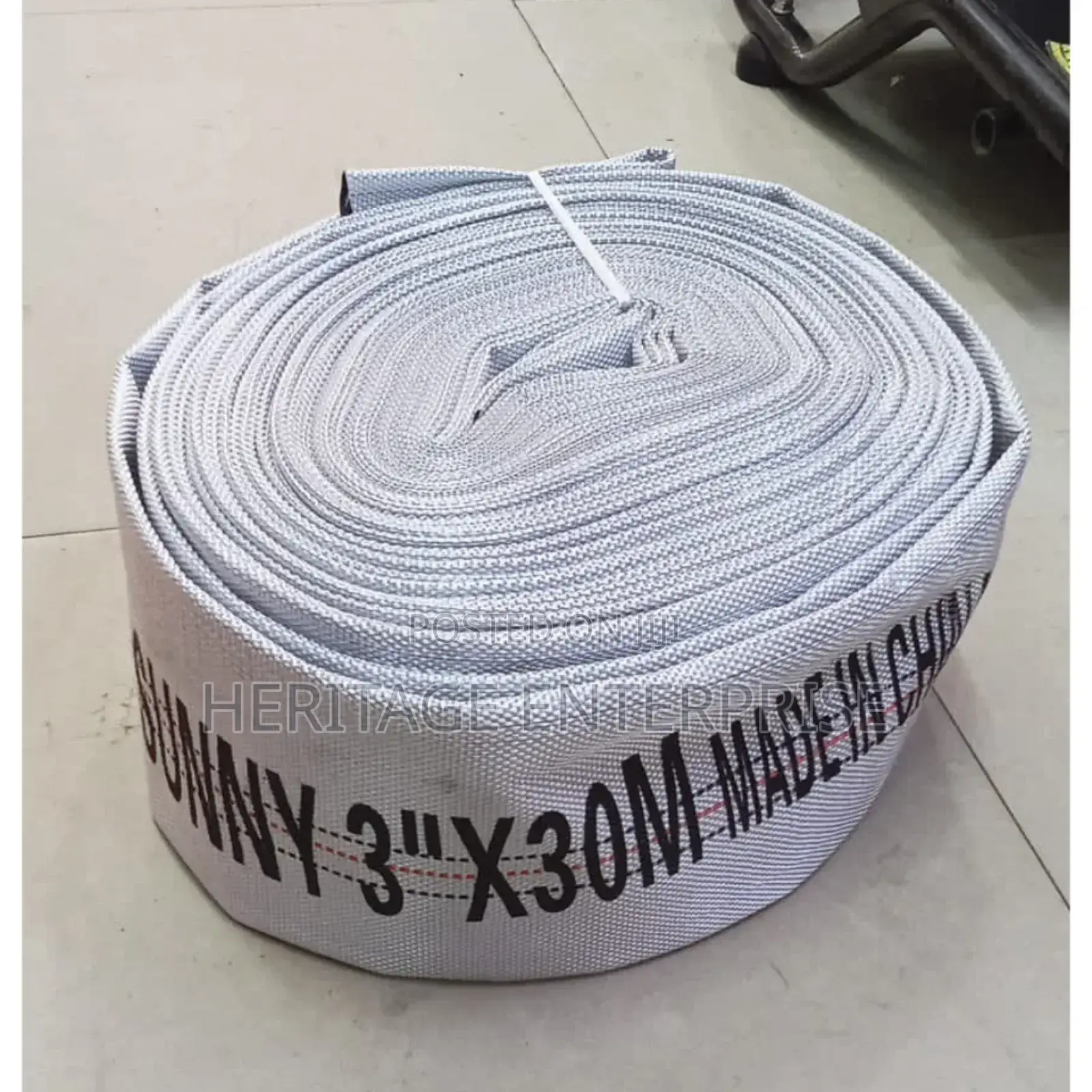 Canvas Delivery Pipe 30m White