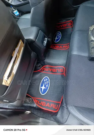 Subaru Car Fitted With Branded Rubber Mats